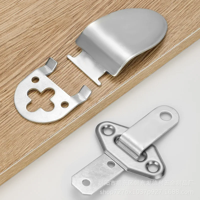 Stainless Steel Thickened Z-Shaped L-Shaped Lock Frame Pendant Furniture Connection Angle Iron Drawer Zipper Accessories