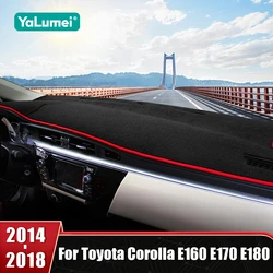 Car Dashboard Cover Mat Avoid Light Pad Anti-UV Non-Slip Mat Carpet Accessories For Toyota Corolla E180 2014 2015 2016 2017 2018