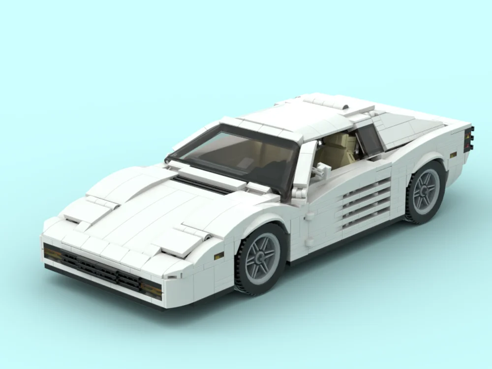 1:18 Testarossa sports car MOC-164360 • 931 parts Building Block Model Birthday Toy Gift