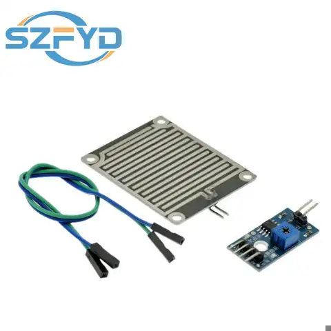 비 빗방울 감지 센서 모듈, 아두이노 DIY 키트용 기상 습도, 3.3-5V, 1 개, 5 개, 10 개