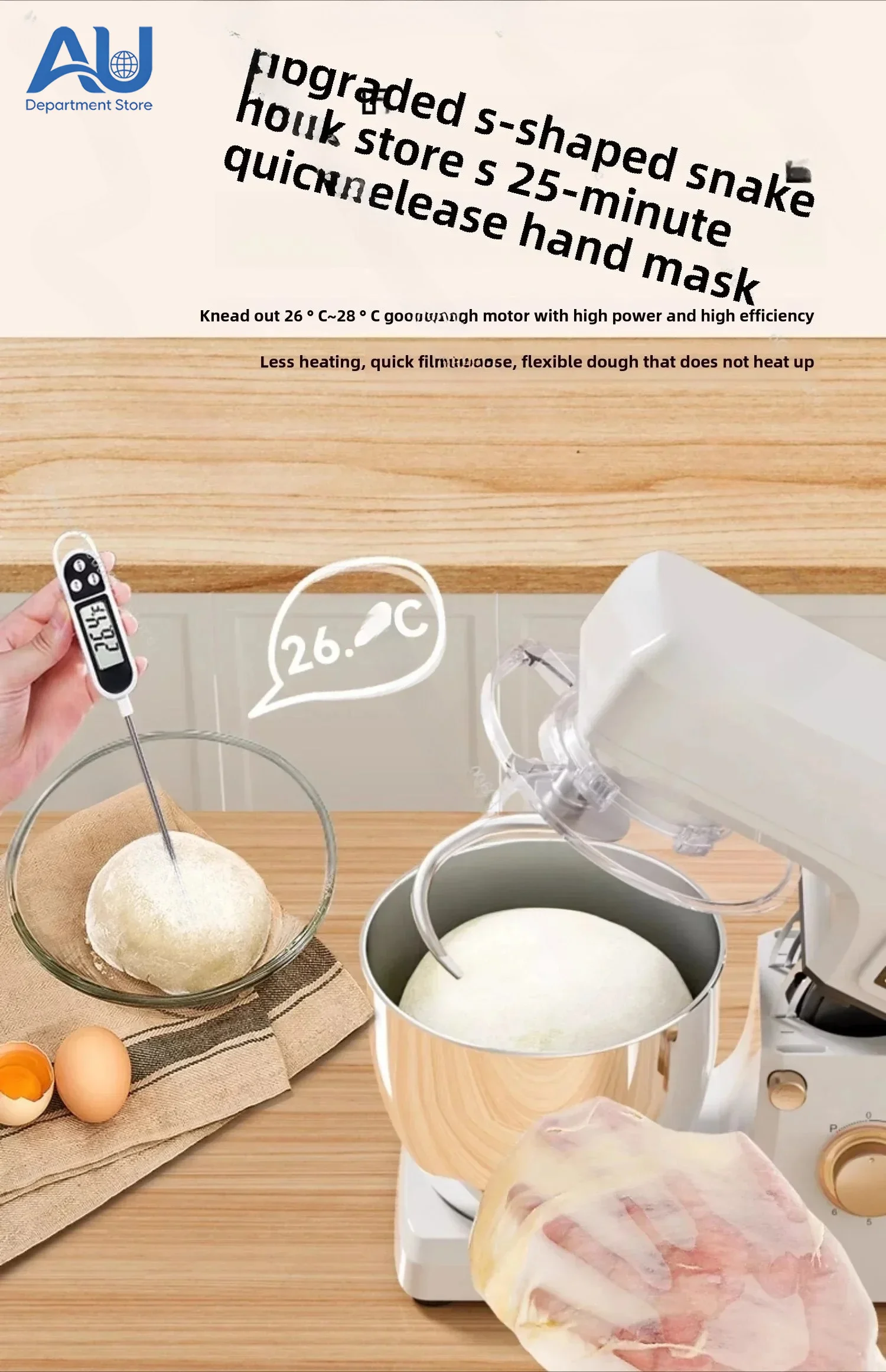 Small Dough Mixing Machine, Fully Automatic Dough Kneading and Fermentation Integrated