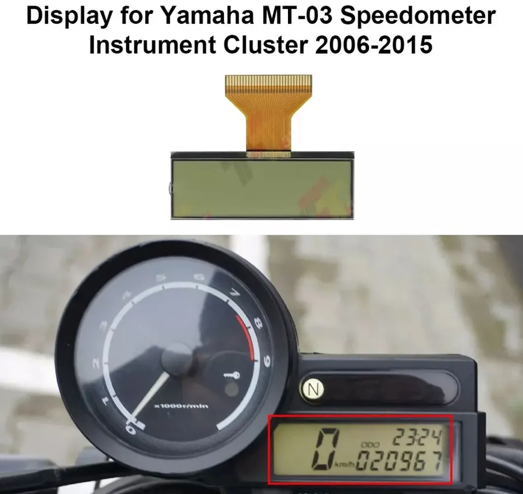 Instrument Cluster Speedometer LCD Display for Yamaha MT03 MT-03