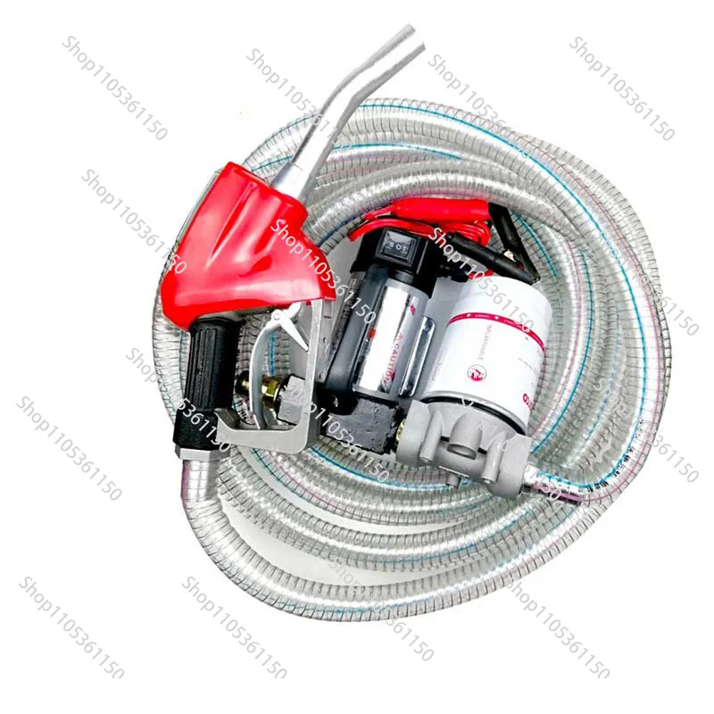 12V/24V/220V Electric Diesel Oil Pump Self-Priming Pump Automatically Stop Electric Oil Pump Fuel Dispenser