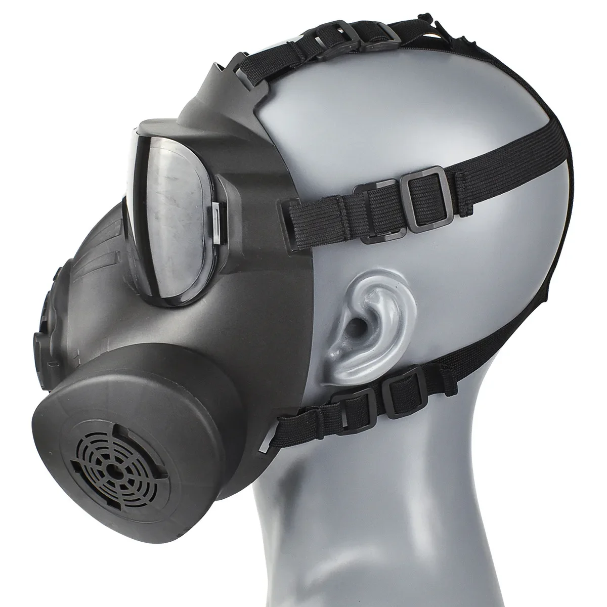 M50 가스 마스크 전술 Airsoft 페인트 볼 해골 팬이있는 보호용 풀 페이스 마스크 군사 CS Wargame Cosplay Prop