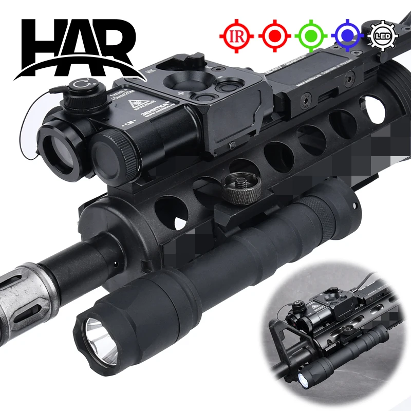 

Tactical PERST AII Metal PERST 4 AR15 flashlight Red Green Blue Indicator M300A M600C Hunting Scout Light Fit 20mm Rail SF