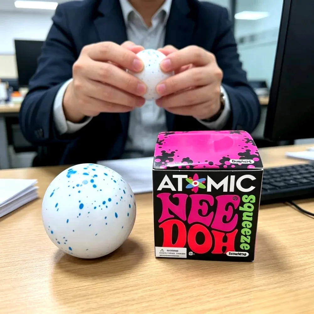New Fun NeeDoh Snow Ball Crunch Snow Ball Pinching Music Squeezing Release Emotional Toy Sensory Toy Children's Gift
