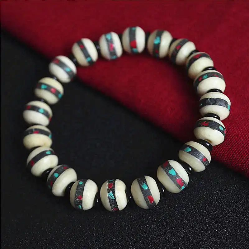 White Ox Bone Beade… - image