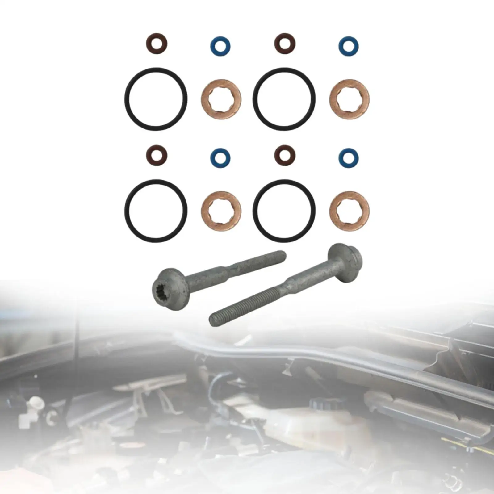 Injector Bolt Washer Set A2C59513554 Injector Clamp Washer Fittings for VW Beetle Cabriolet (5C7, 5C8) 1.6 Tdi 77 kW 105 PS