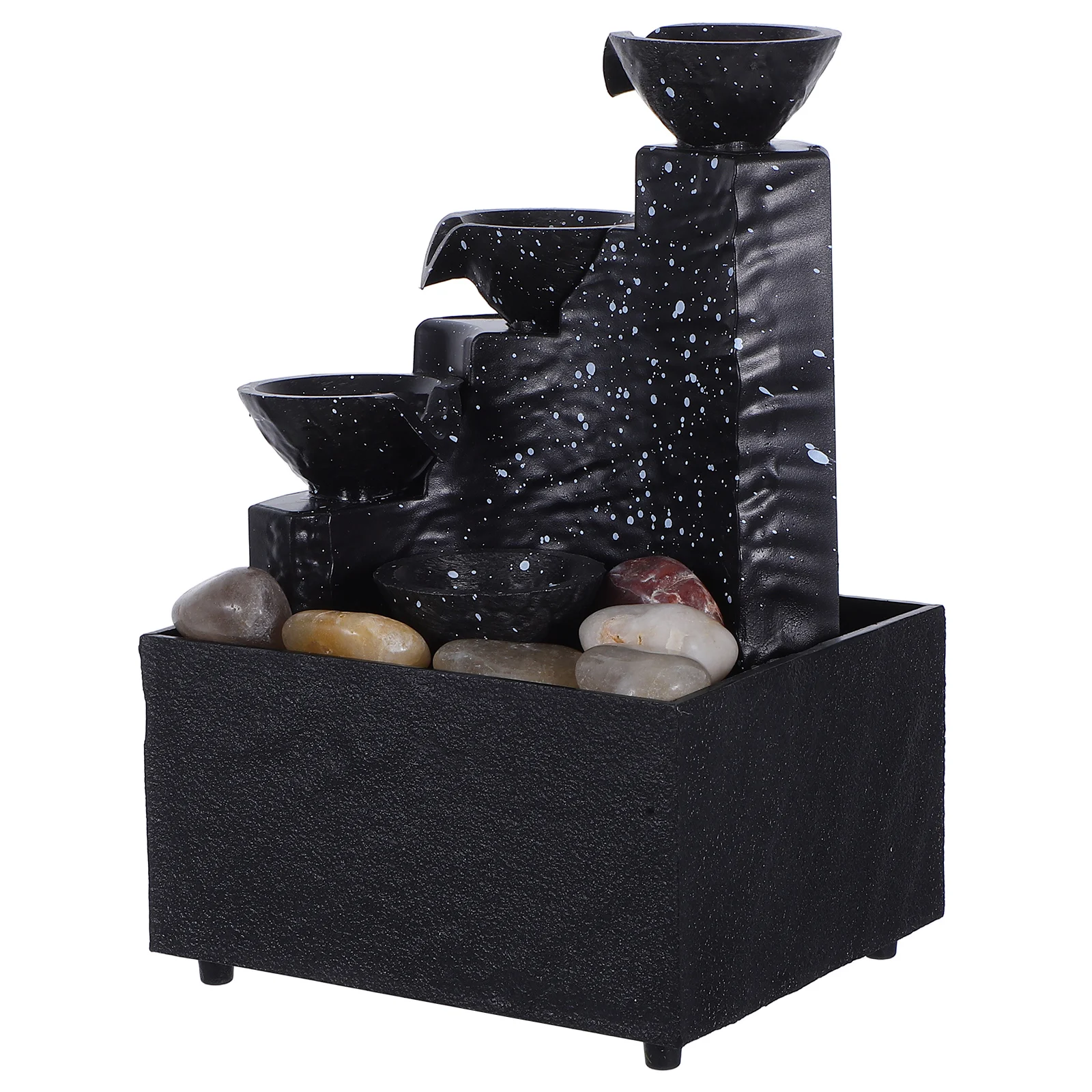 

Elegant Tabletop Water Mini Decoration Small Desktop Indoor Office Ornament Home Decor Gift Rockery Landscape Craft Waterfall