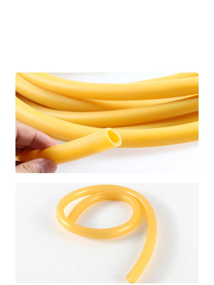 1/3M Natural Latex Hose Highly Elastic Rubber Tube Yellow Vein Tourniquet Elastic Cord 2/3/4/6/7/8/10/12/17mm Medical Slingshot