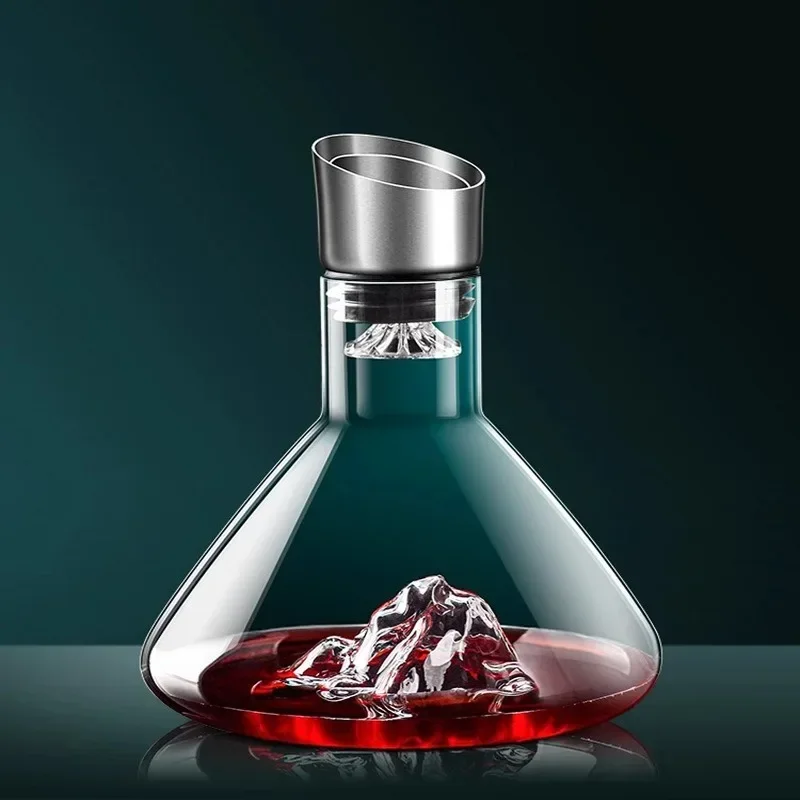 

Waterfall Bar Triangle Pouring Tool 1200ml High End Covered Crystal Decanter Storage Decanter