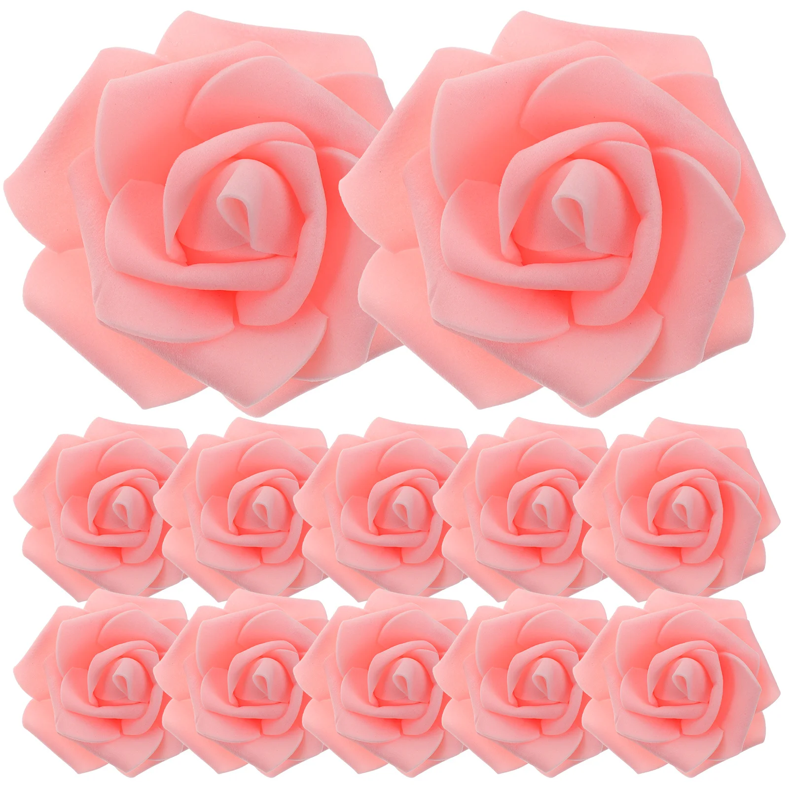 

100Pcs Faux Rose Heads Artificial Pink Rose Flower Heads for Wedding Home Office Birthday Christmas DIY Craft Decorations