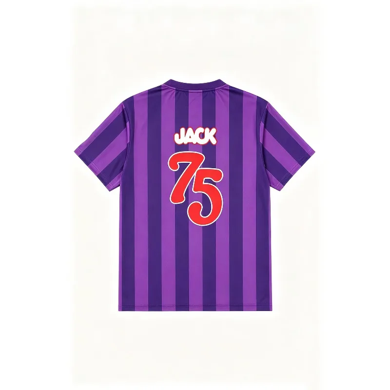 Jack Home Jersey – The Hundreds T-Shirt with 3D Digital Print Pattern, Casual Sports Breathable Short Sleeve