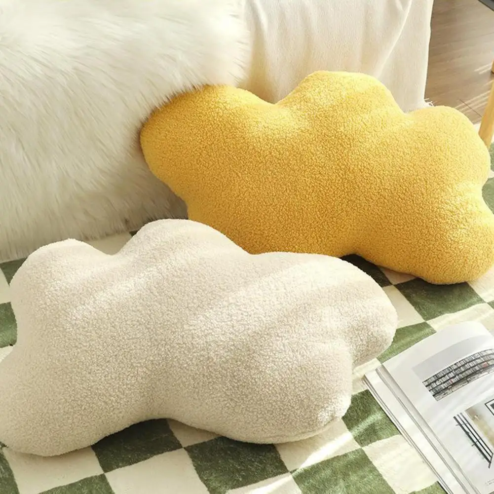 59cm Cloud Plush Pillow PP Cotton Filling Stuffed Pillow Toy Cloud Room Chair Home Decoration Seat Cushion Baby Bedroom Gift