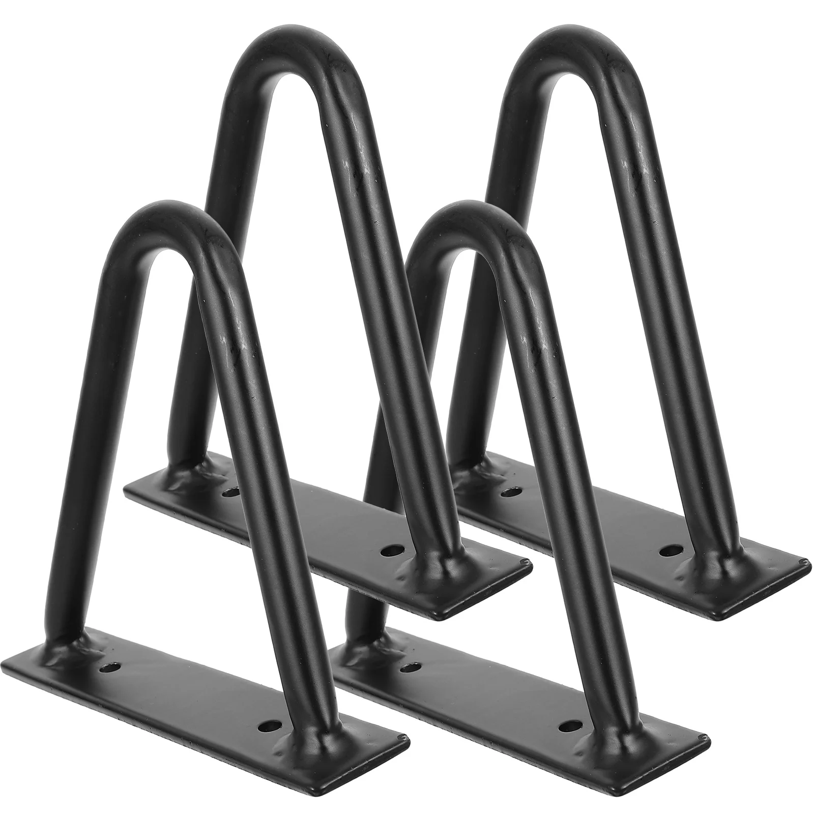 

4pcs Black Metal Hairpin Table Legs for Furniture Desk Bench 200mm Height Easy Install DIY Coffee Computer Hardware