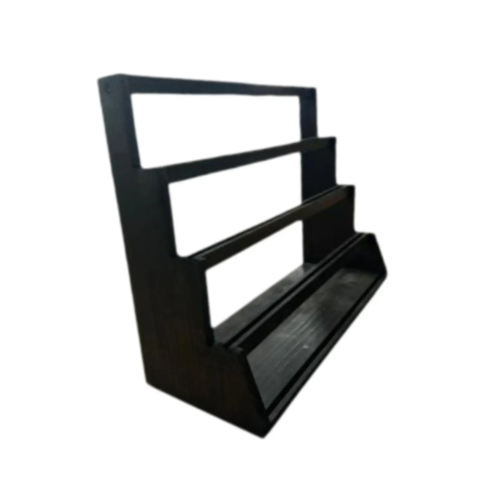 Wooden Card Display Rack Organizer 4 Tier Storage Stand Graded Card Shelf for TCG Baseball Basketball Hockey Collection view 2