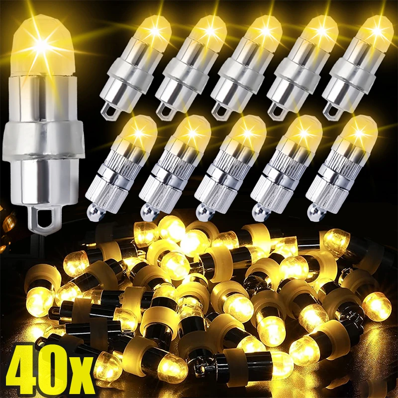 Mini LED Light Bulb for Balloons Paper Lantern Waterproof Battery Powered Warm White Lights Halloween Christmas Party Decoration