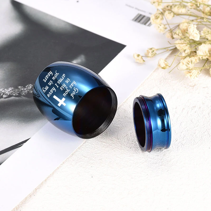 2Piece Cremation Urn Necklaces Teardrop Cremation Jewelry Memorial Locket Stainless Steel Keepsake Waterproof Pendant