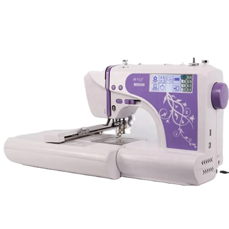 MRS500 High Speed Fishional Quality Home Computer T-shirt Embroidery Machine Single Head Embroidery Machine for Clothing