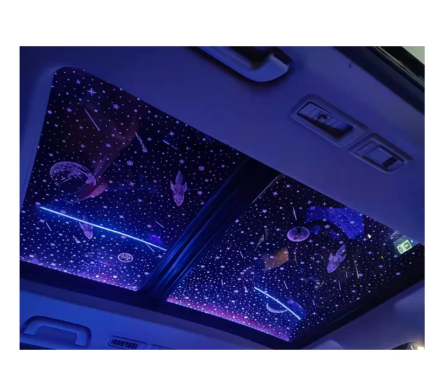 Car Van Roof Twinkle Star Light Mini LED Starry Dome Atmosphere Ambient Galaxy Lighting Film