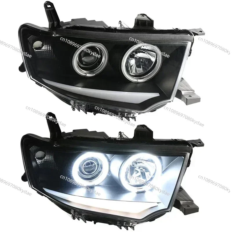 

For Mitsubish Pajero Sport Montero 2009-2015 Hot Assembly LED DRL Angel Bixenon Headlight Turn Signal Lamp