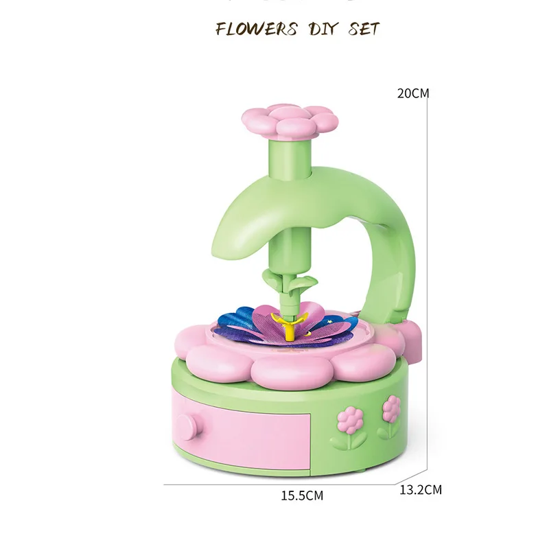 Flower Bouquets Toys DIY Craft Kits Toys for Kids Handmade Flowers Market Toy Girls Christmas Birthday Gift