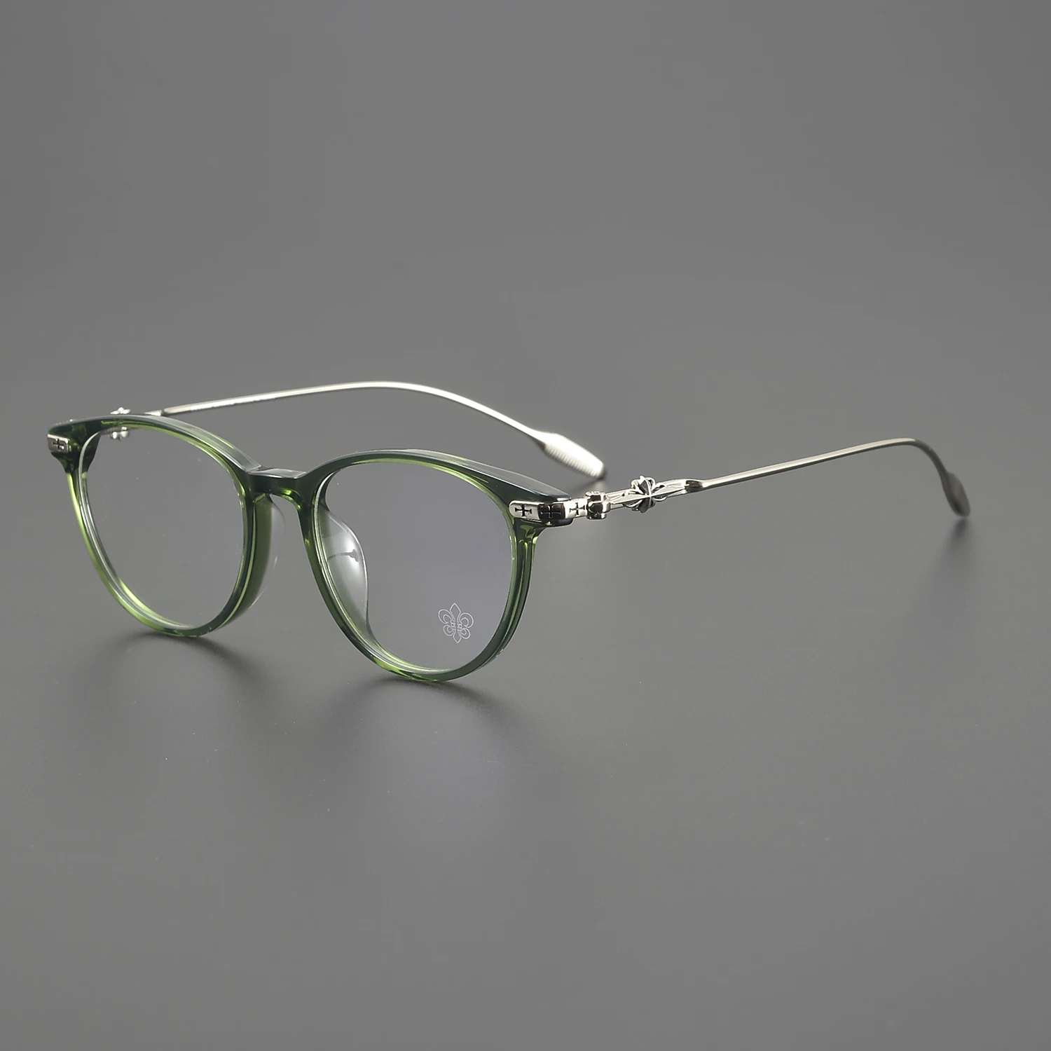 إطار نظارات نسائي عصري جديد الاتجاه الكلاسيكي التيتانيوم النقي شخصية خفيفة للغاية الزخرفية المضادة للأزرق النظارات الطبية #6