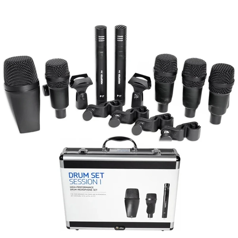 Session I Seven-Piece drum microphone set Stage Perormance Instrument Condenser Professional Dynamic mic Recording For Band