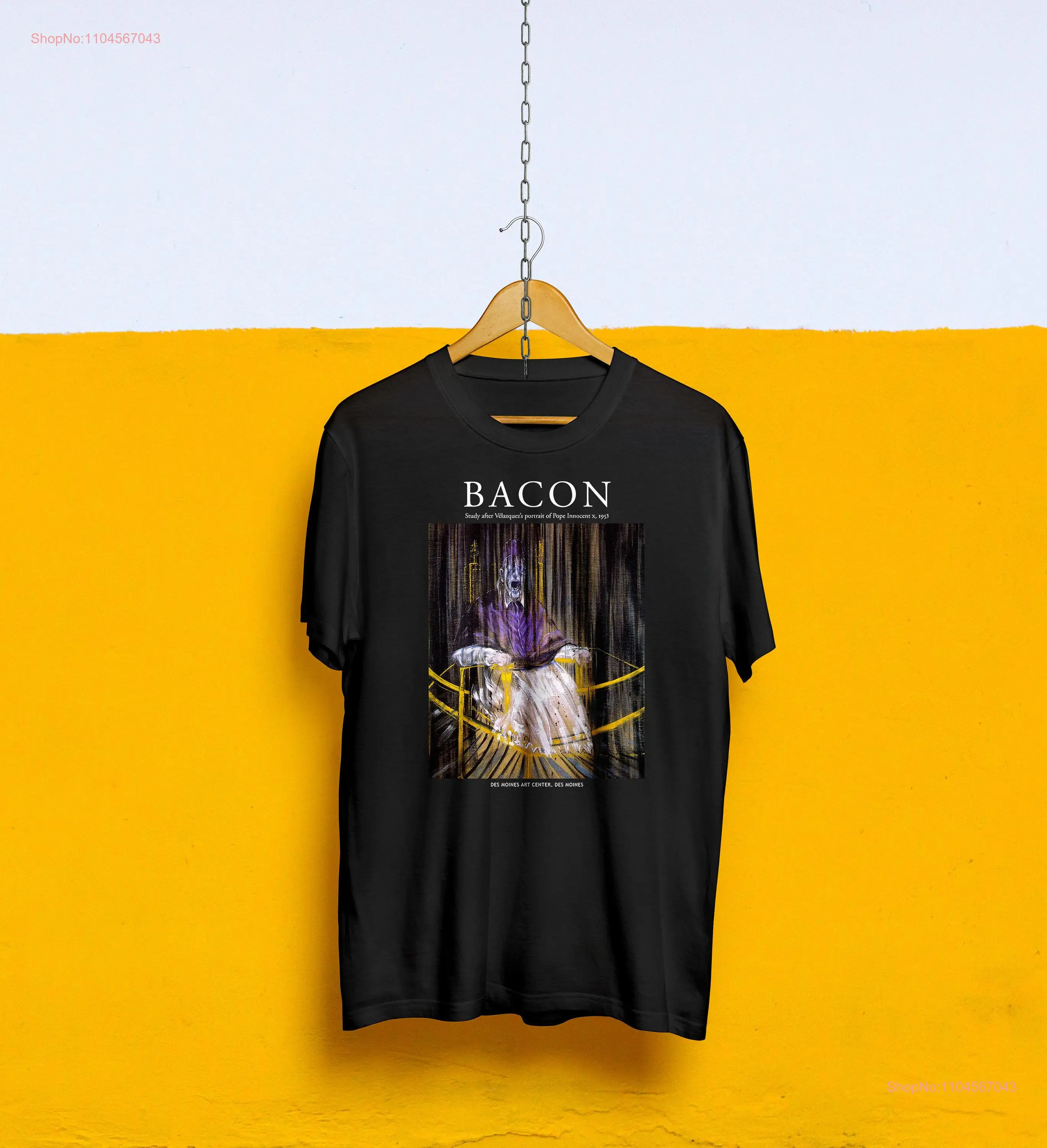 Francis Bacon Pope Innocent X T Shirt Art lover Painting  long or short sleeves