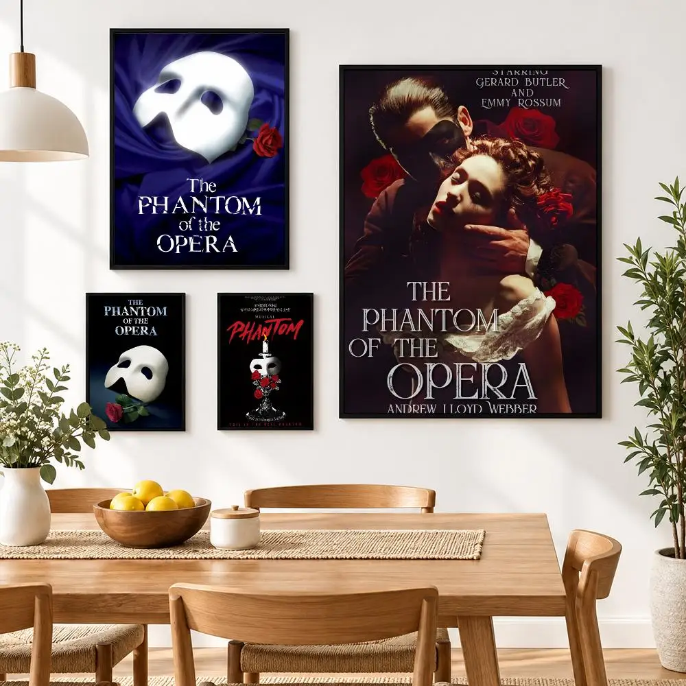 The Phantom of The Opera Poster Waterproof HD Modern Peel And Stick Wall Decor Living Room Dorm Garage