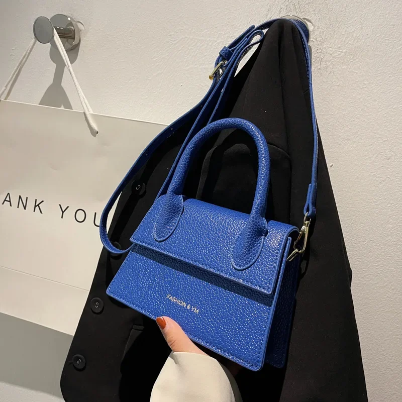 Top Brand Handbag Small Size Design Single Handle Clutch Bag for Woman Crossbody Messenger Bag Solid Color Woman Hand Bags