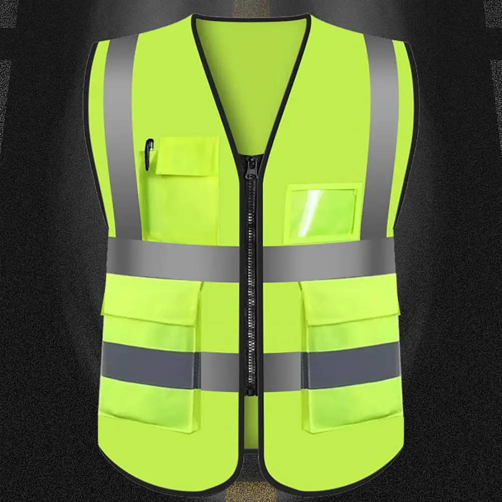 2Pcs Reflective Vest Reflective Strap Night Running Riding Vest Volunteer Sanitation Worker Police Driver Worker Working Vest