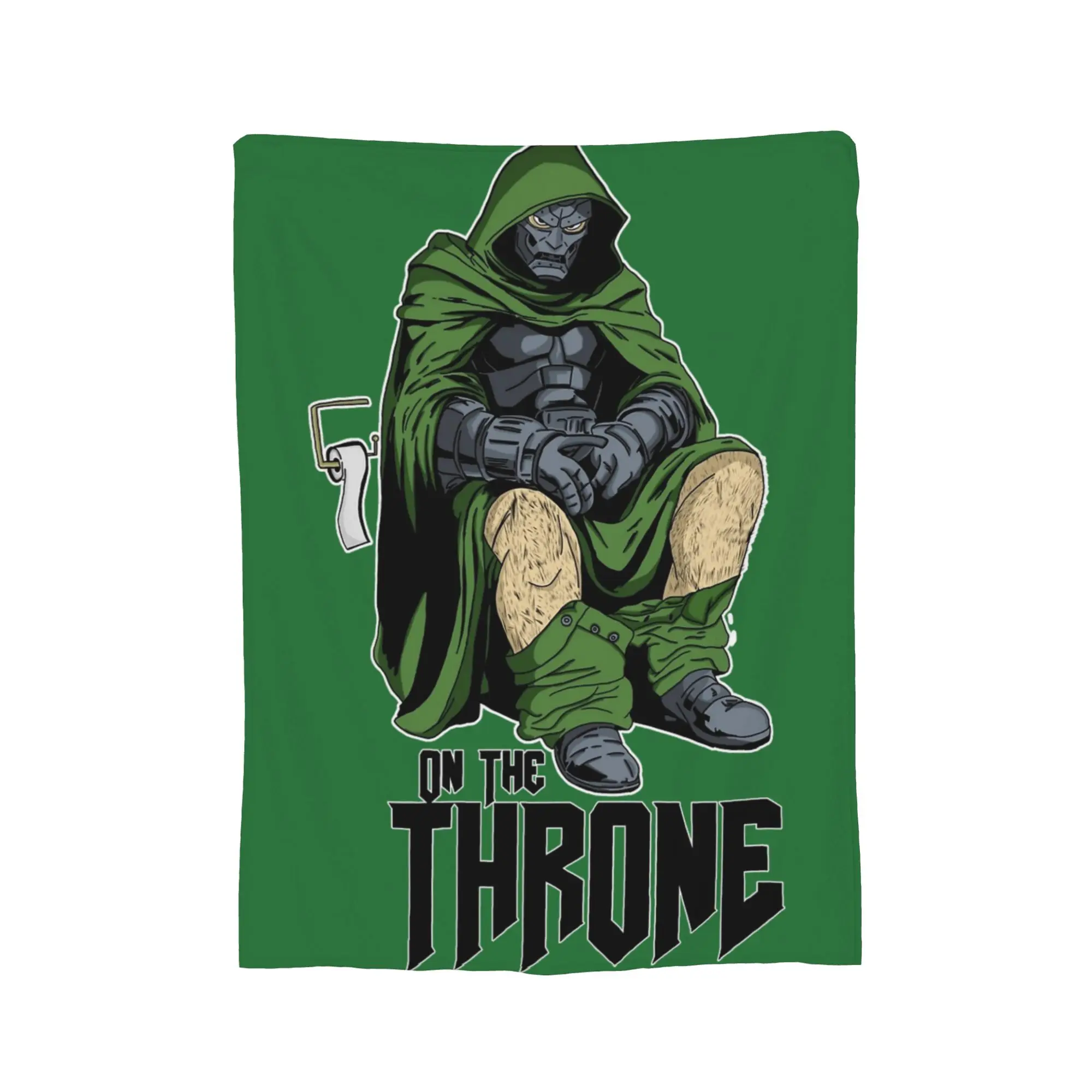 On the Throne Dr Dooms  Blankets Fleece All Season  Multifunction Super Soft Throw Blankets for Bedding Car Quilt