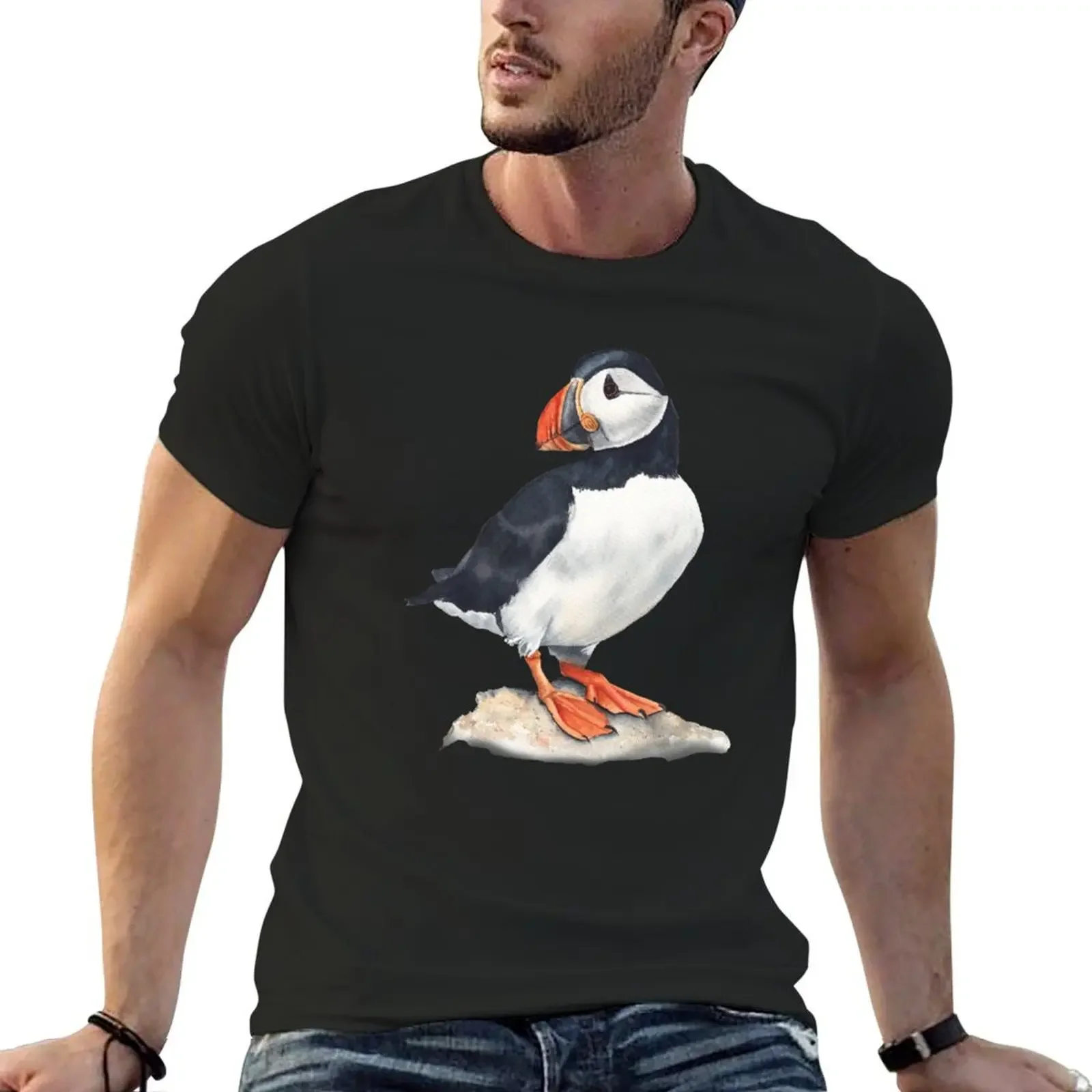 Puffin bird art. T-Shirt plus sizes quick drying baggy shirts fruit of the loom mens t shirts