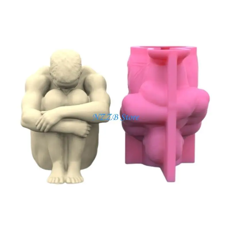 

T21F Flower Pot Concrete Mold Planter Mold Desktop Ornaments Resin Mold