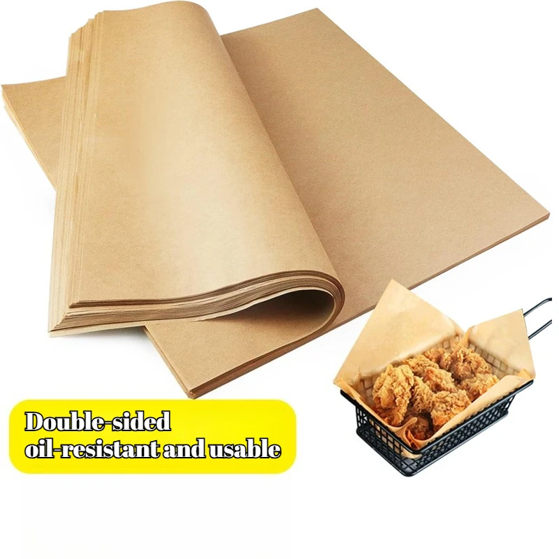 

50/200 шт. предварительно вырезанные пергаментные формы для выпечки с антипригарным покрытием - неотбеленные для духовки, фритюрницы, гриля и приготовления на пару, домашние коммерческие вкладыши ​