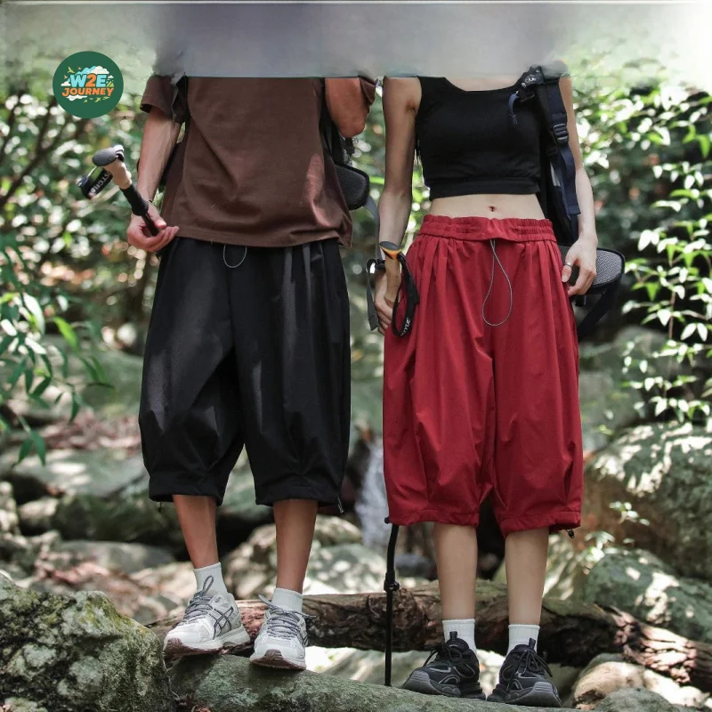 SVETLIN EU US Size Luxury Quality Women Outdoor Pants Cargo Summer Lightweight Running Hiking Quick-Dry 6/7 Length Pants
