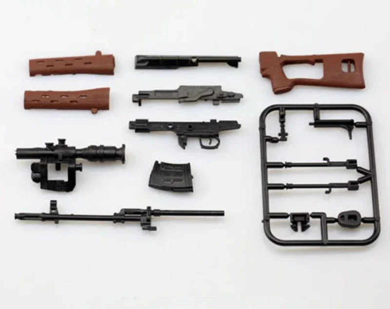 1/6 Scale SVD Toy Weapon 1:6 SVD Sniper Rifle 4D Plastic Gun Model for 12\