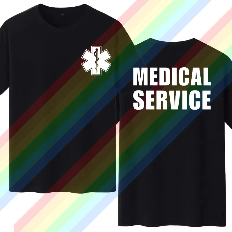 EMT Paramedic Emergency Medical Services T Shirt Men Casual T-shirt Short Sleeve Mans Cool Tops Man Cotton Short Sleeve Cool Tee