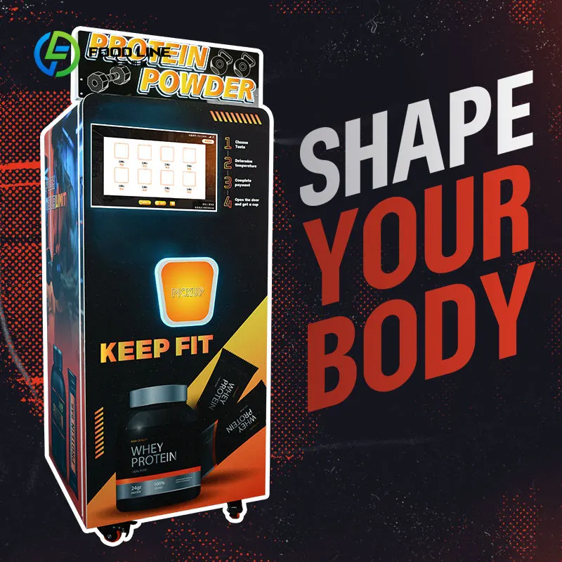 Automatic Self-service Protein Powder Vending Machine - Customizable Shaker Function Included