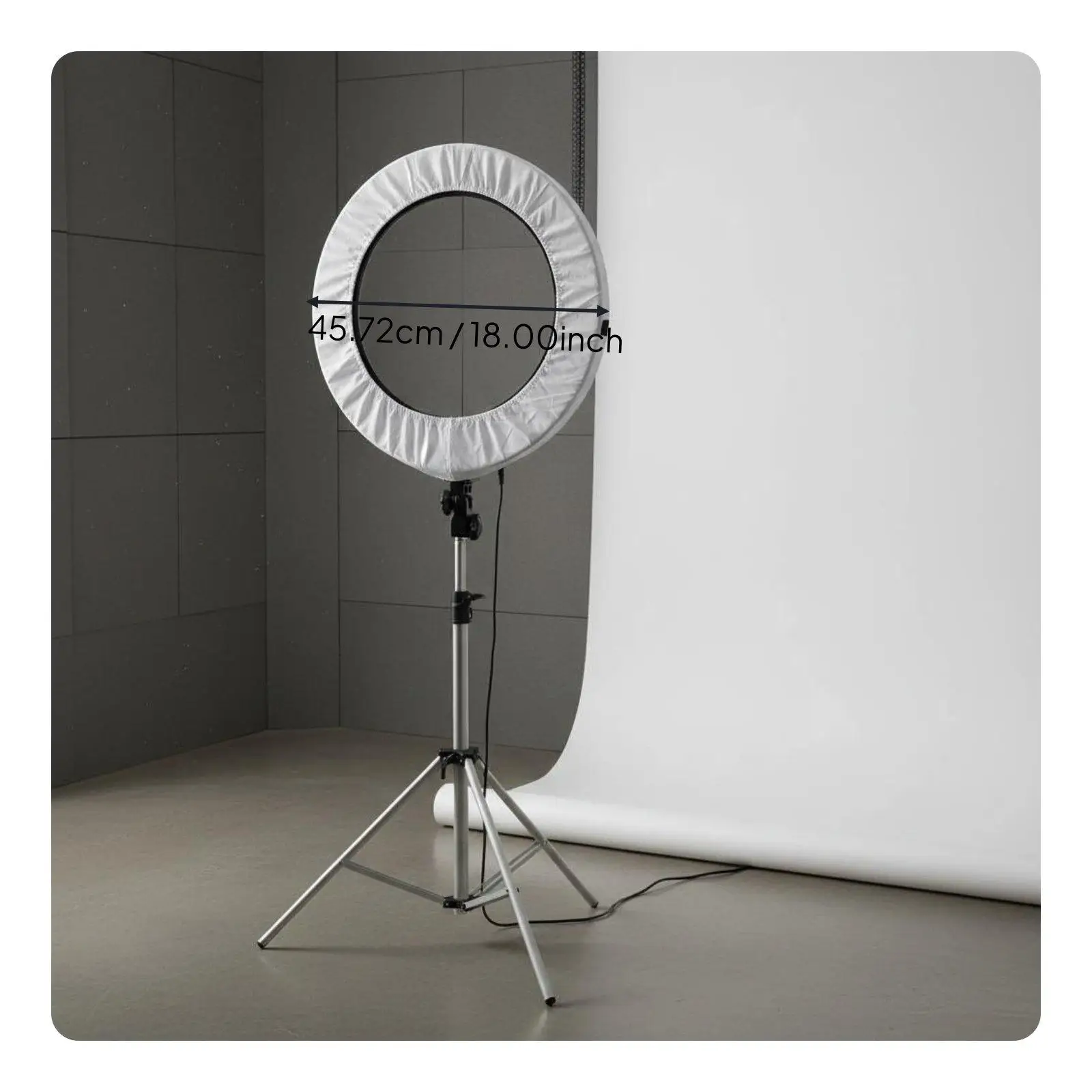 Photo Light Cover Universal Soft Light Lampshade Cloth for 50W 14 Inch and 75W 18 Inch Ring Light Setups