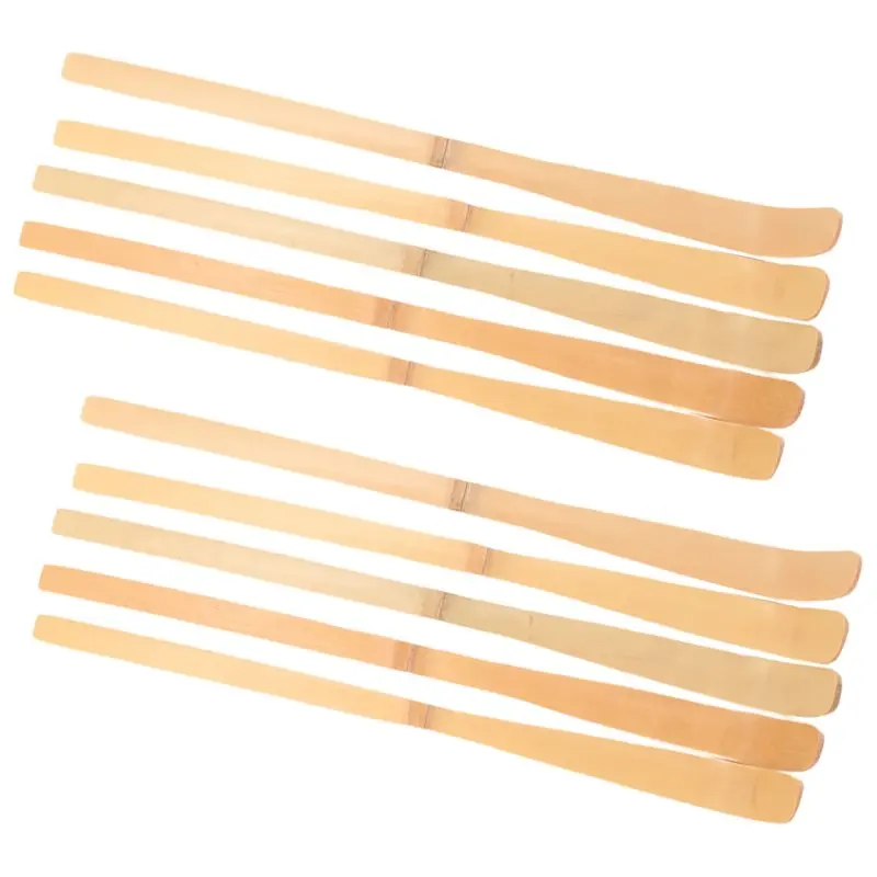 10Pcs Retro Natural Bamboo Matcha Scoop Tea Tools Powder Matcha Spoon Japanese Tea Ceremony Tools Matcha Tea Measure Limited Tim