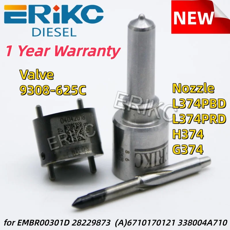 

Ремкомплекты дизельных форсунок Сопло L374PBD L374PRD H374 G374 Клапан 9308-625C для EMBR00301D 6710170121 A6710170121 338004A710