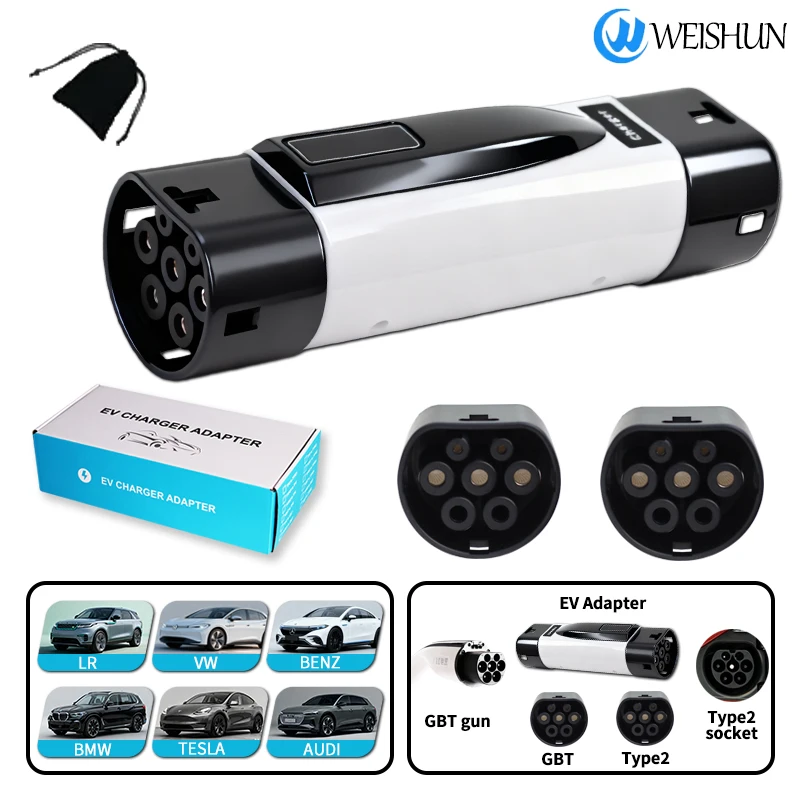 

GBT TO Type2 Car Charger Adapter for GBT to Type2 EV Charger 16A 32A Electric Vehicle Charging Connector