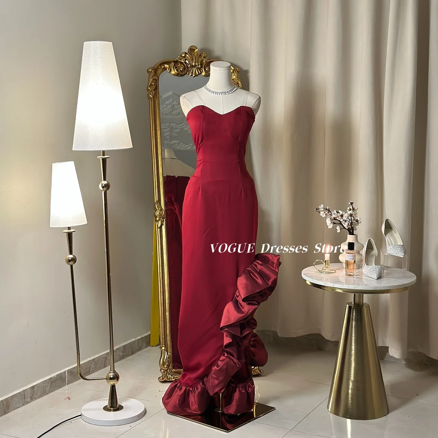 

Saudi Arabia Sexy Mermaid Evening Dresses New Fashion Side Slit Evening Dresses فساتين سهرة جديد في الفساتين Customized