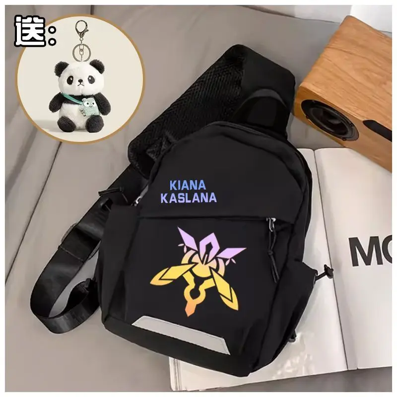 Honkai Impact 3Rd Raiden Shoun Anime Kiana Xinyuan Element Peripheral Sinle Shoulder Unisex Cartoon Chest Student Crossbody A