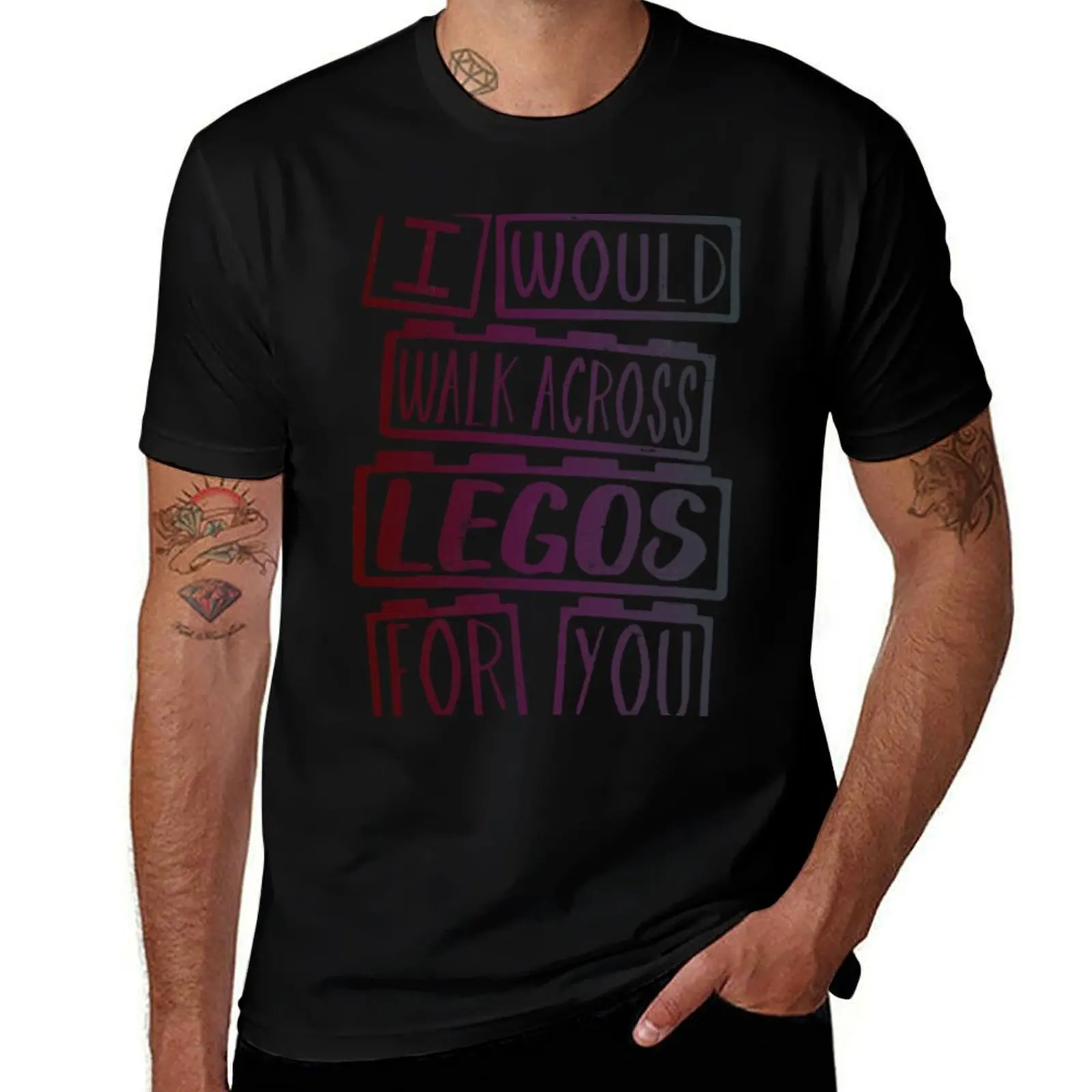 

I Would Walk Across Legos For You T-Shirt Moisture Wicking Athletic T-Shirt