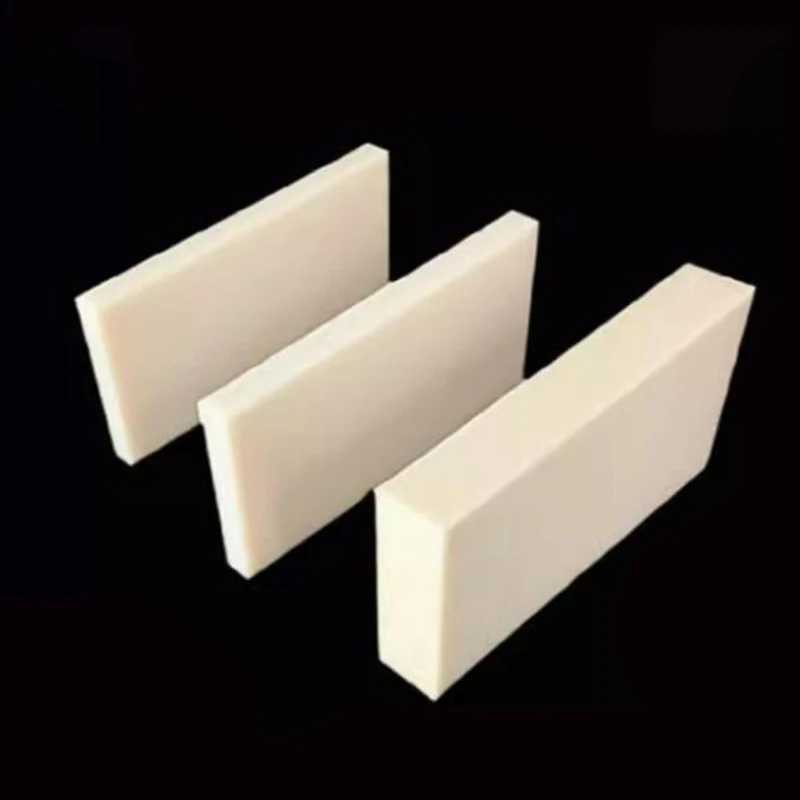 1/2/4Pcs Beige Pa66 Nylon Plate Mc Insulating Rubber Board Can Be Customized By Zero Cutting Custom Thick 6mm 8mm 10mm 15mm