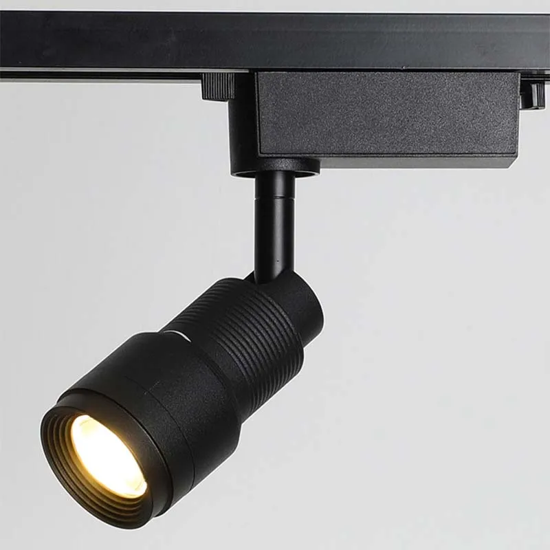 Spotlighting slide COB adjustable focus two-line guide light store commercial led zoom track light Adjustable zoom spotlight