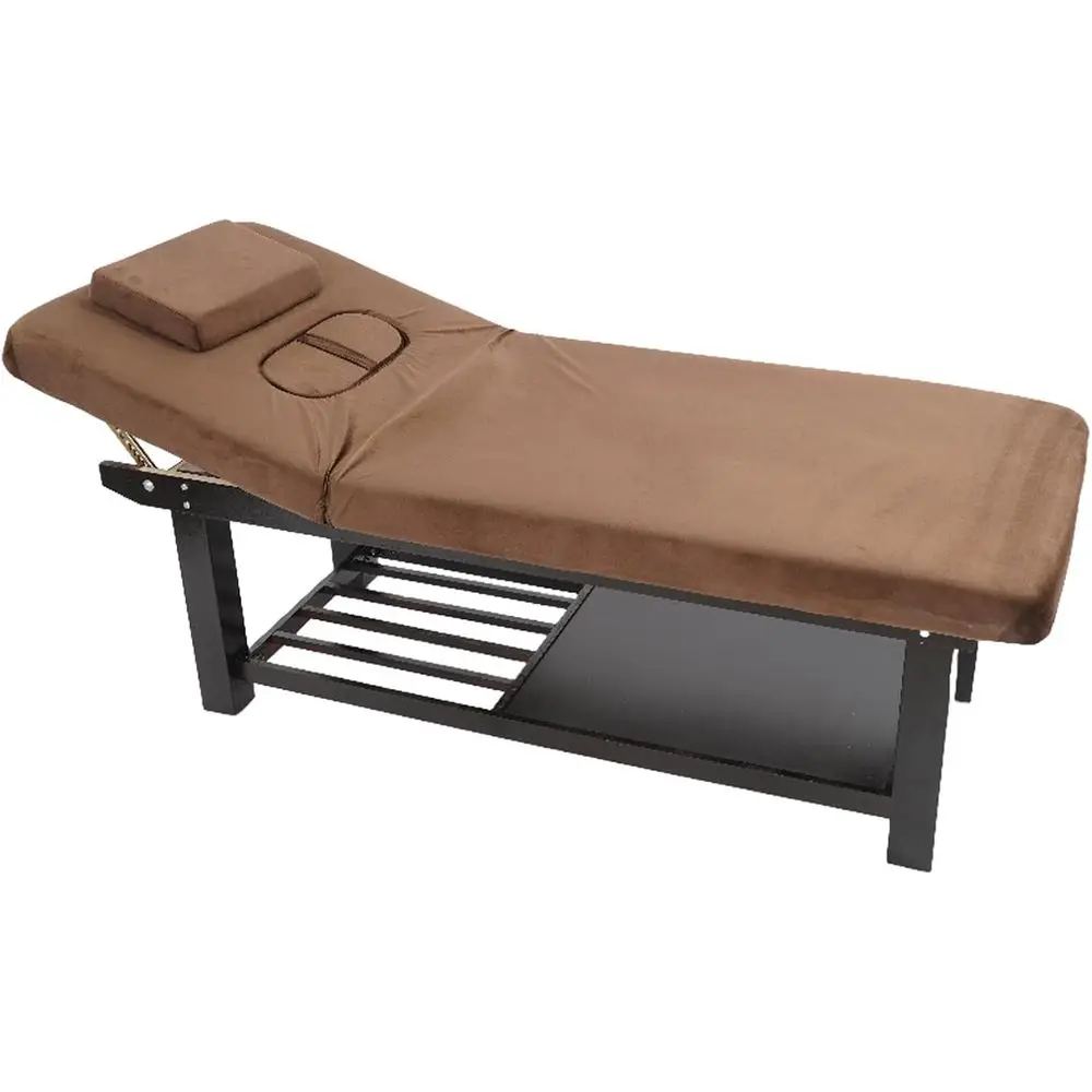 

Деревянный массажный стол длиной 75 дюймов, шириной 32 дюйма, регулируемый 0-45 градусов ° Велюровая обивка, идеально подходит для физиотерапии и спа-процедур